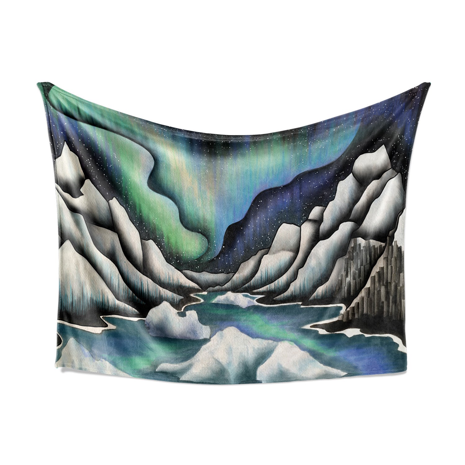 Northern Lights Sherpa Blanket
