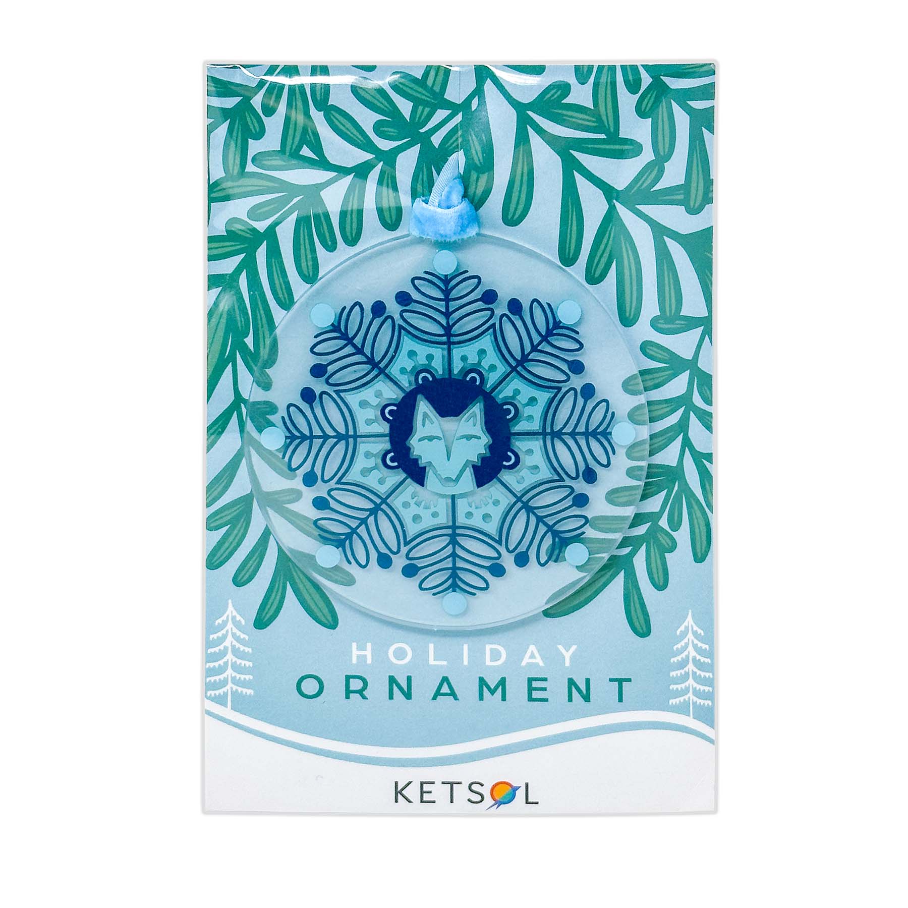 Blue Fox Ornament - Ketsol