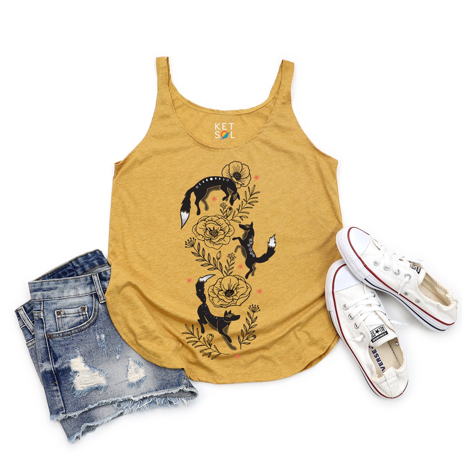 Fox Fave Tank Top | Gold