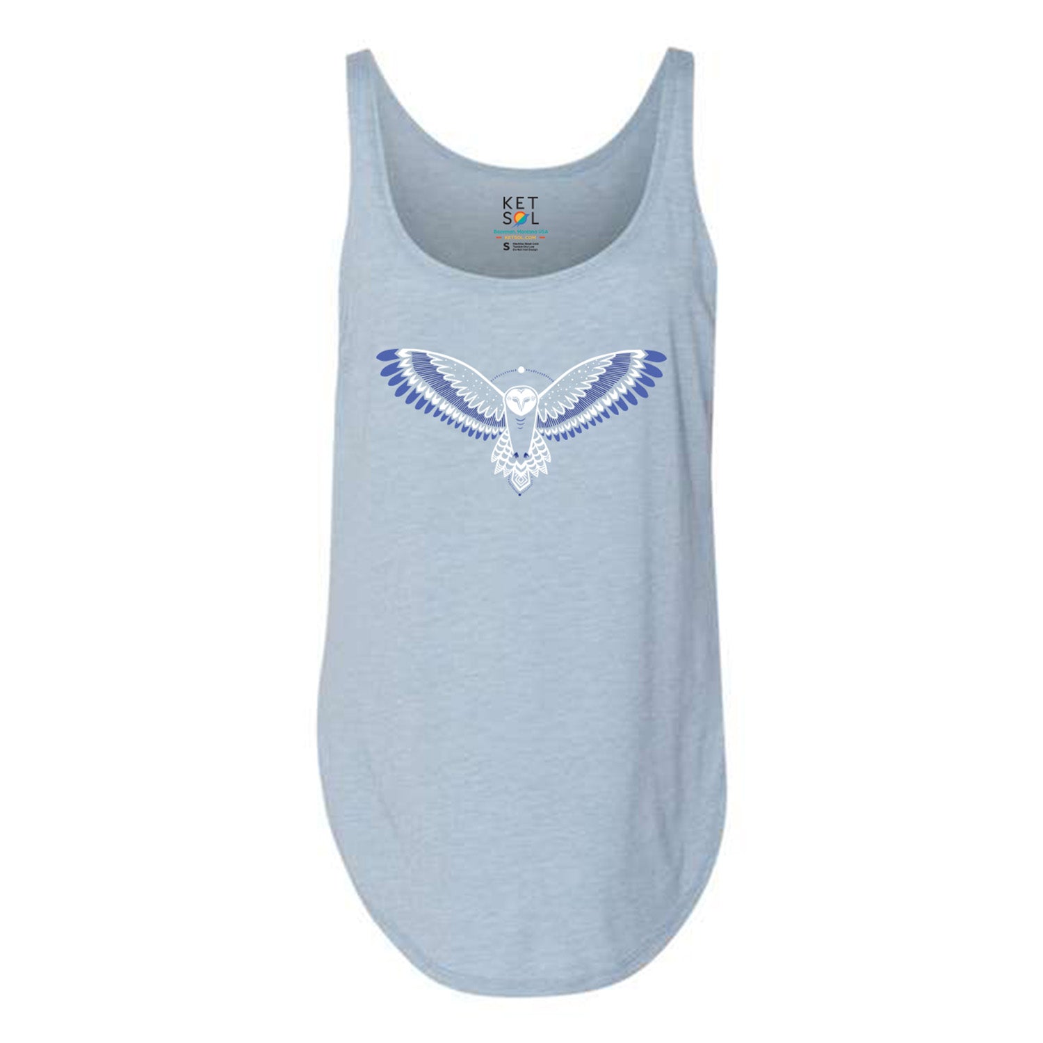 Owl Fave Tank Top | Light Blue