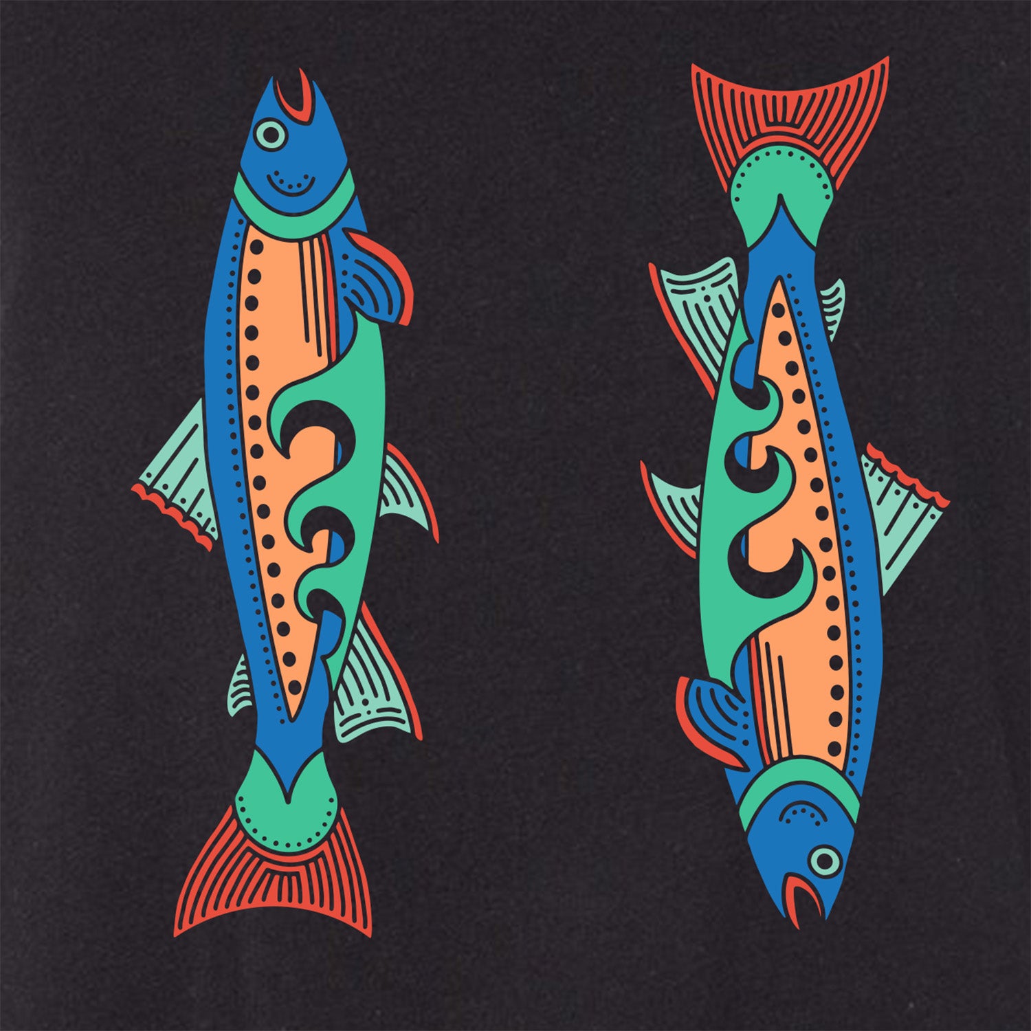 Trout Crop Tank Top | Black