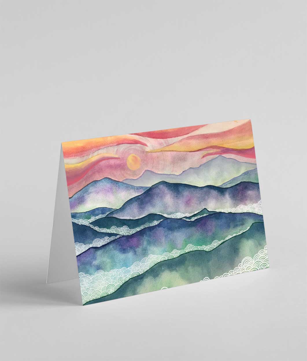 Blue Ridge Mountains Greeting Card - Ketsol