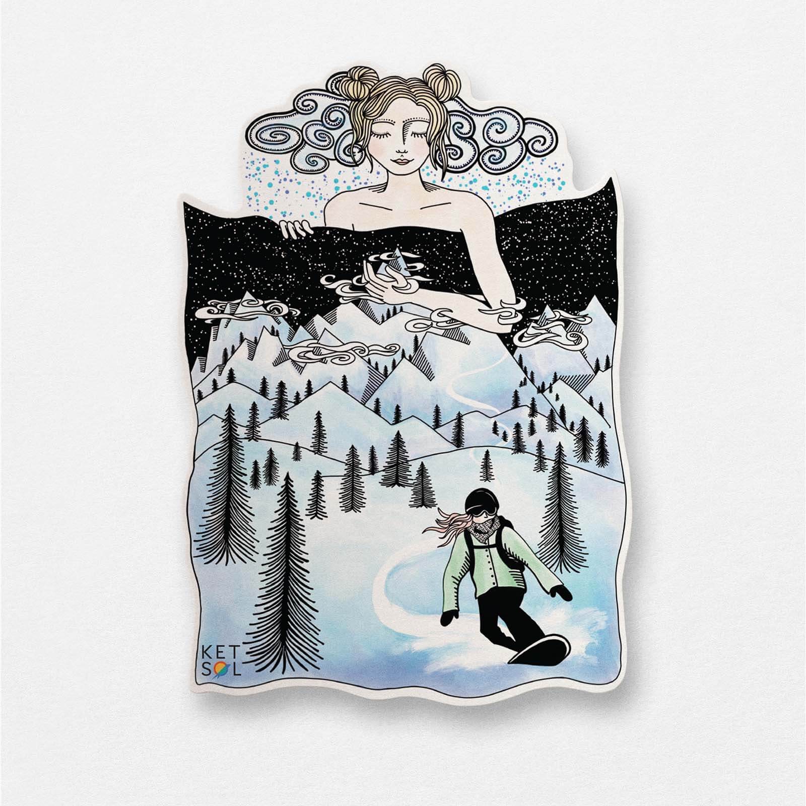 Snowboard Dreams Sticker - Ketsol