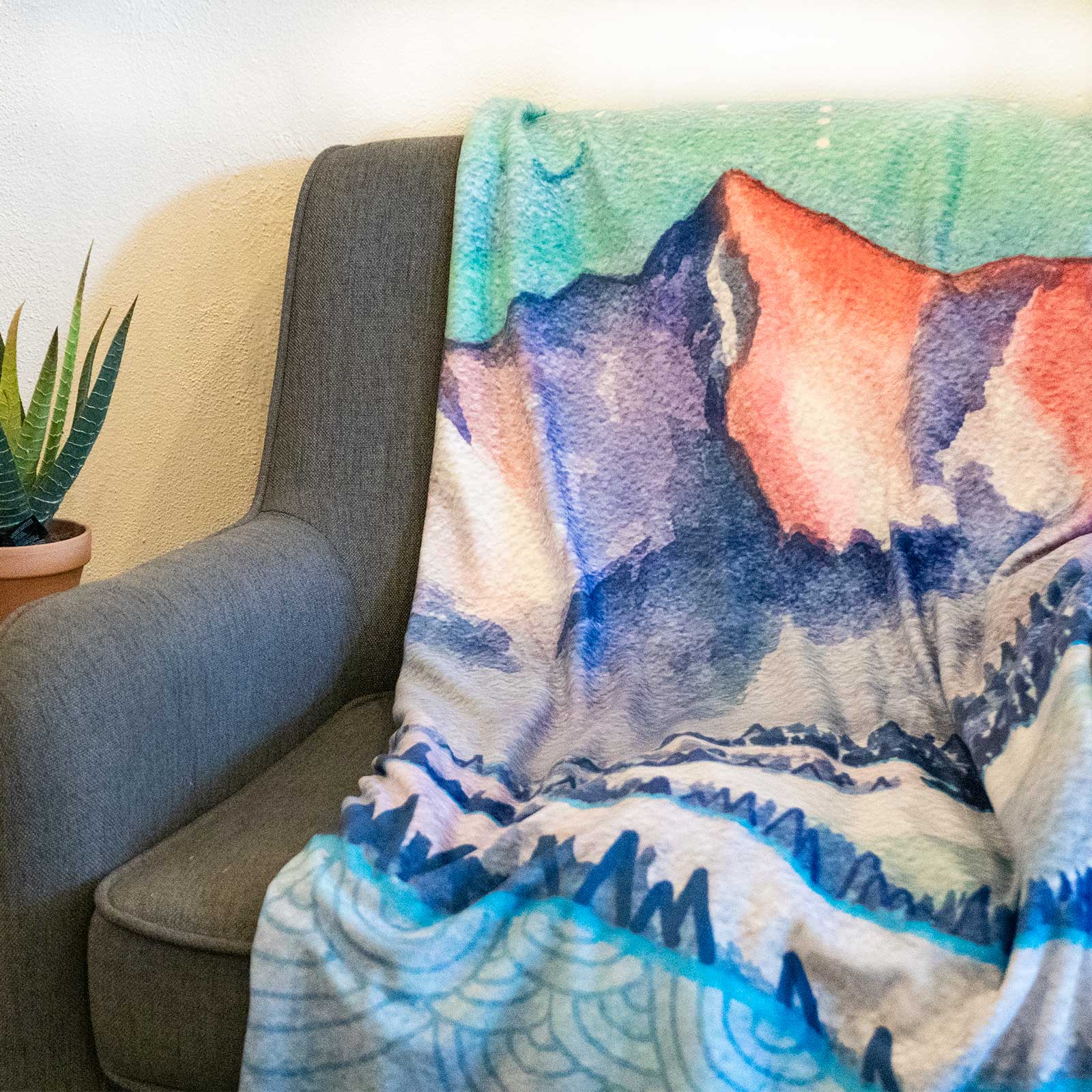 Gore Range Blanket | Fleece Minky Throw Blanket - Ketsol