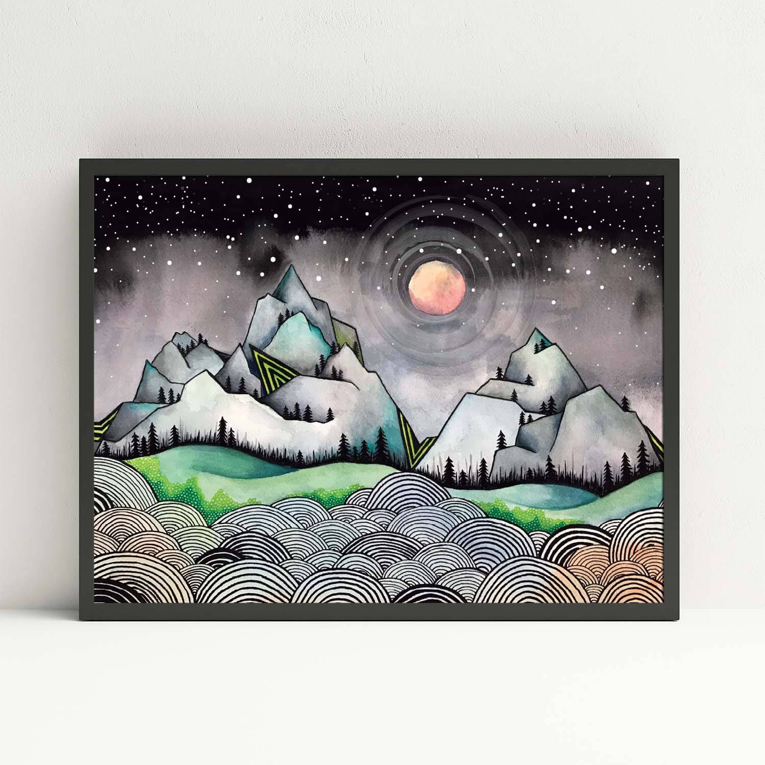 Minaret Mountains Print - Ketsol