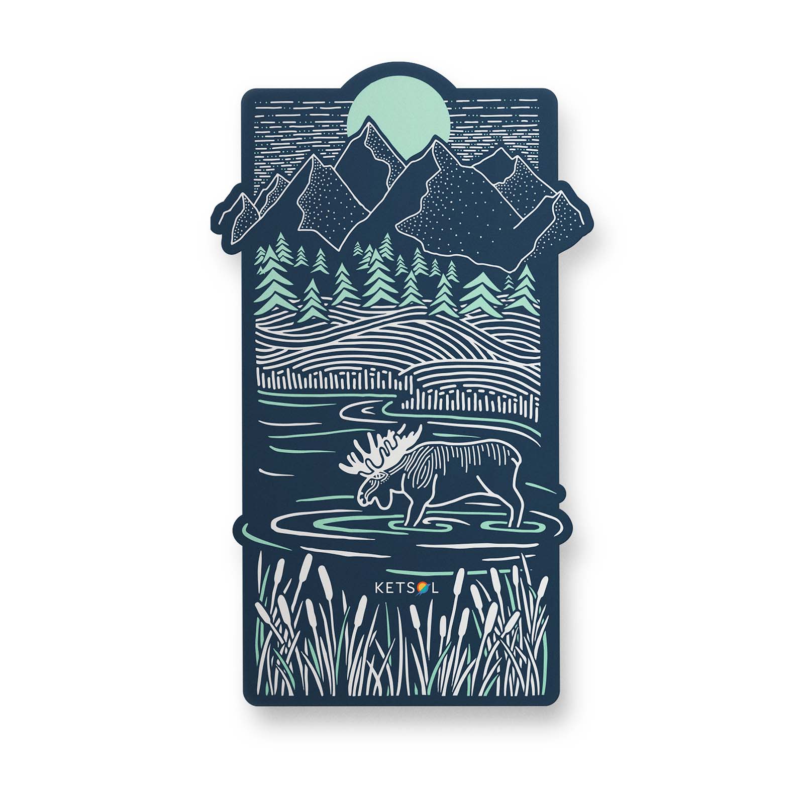 Piney Moose Sticker - Ketsol