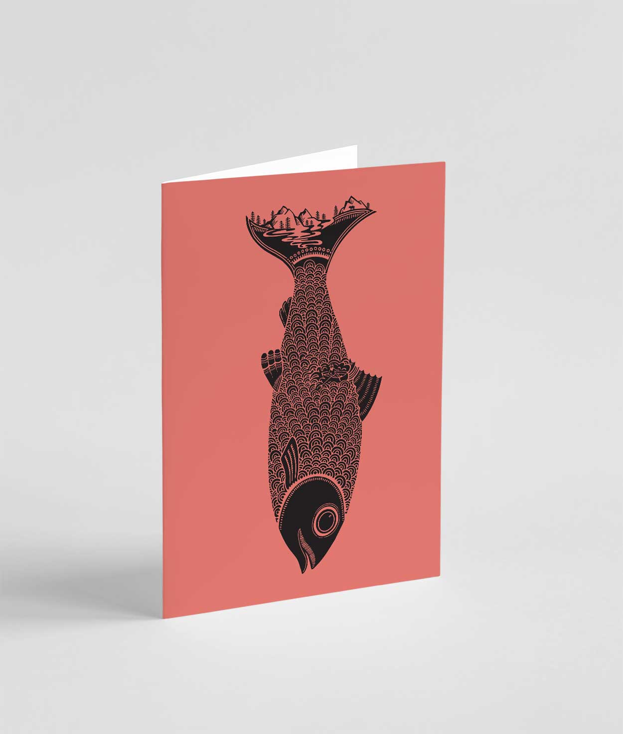 Salmon Greeting Card - Ketsol