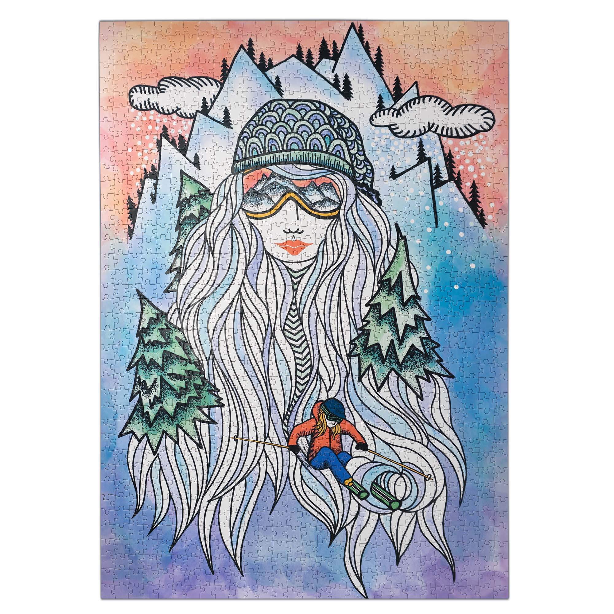 Ski Girl Jigsaw Puzzle | 1000 Piece Jigsaw Puzzle - Ketsol