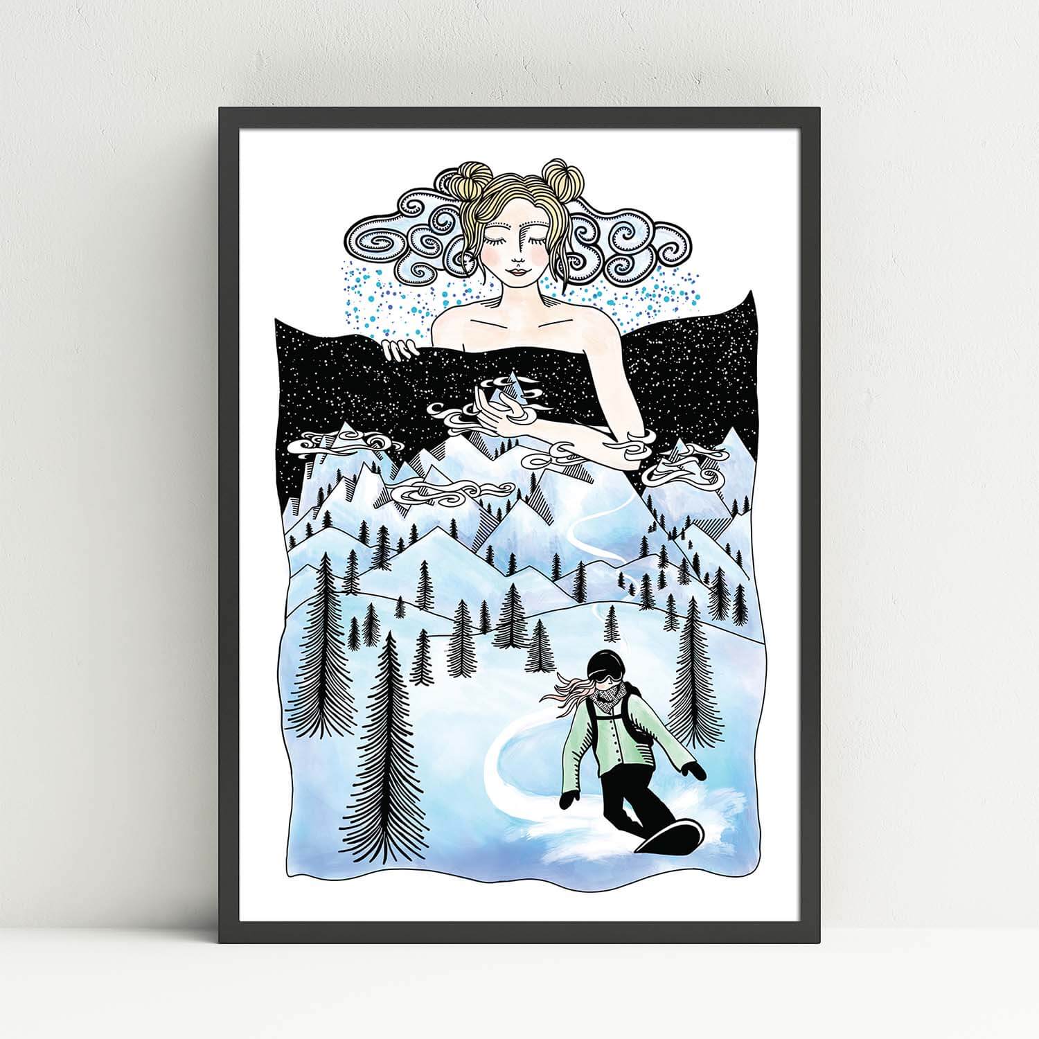 Snowboard Dreams Print - Ketsol