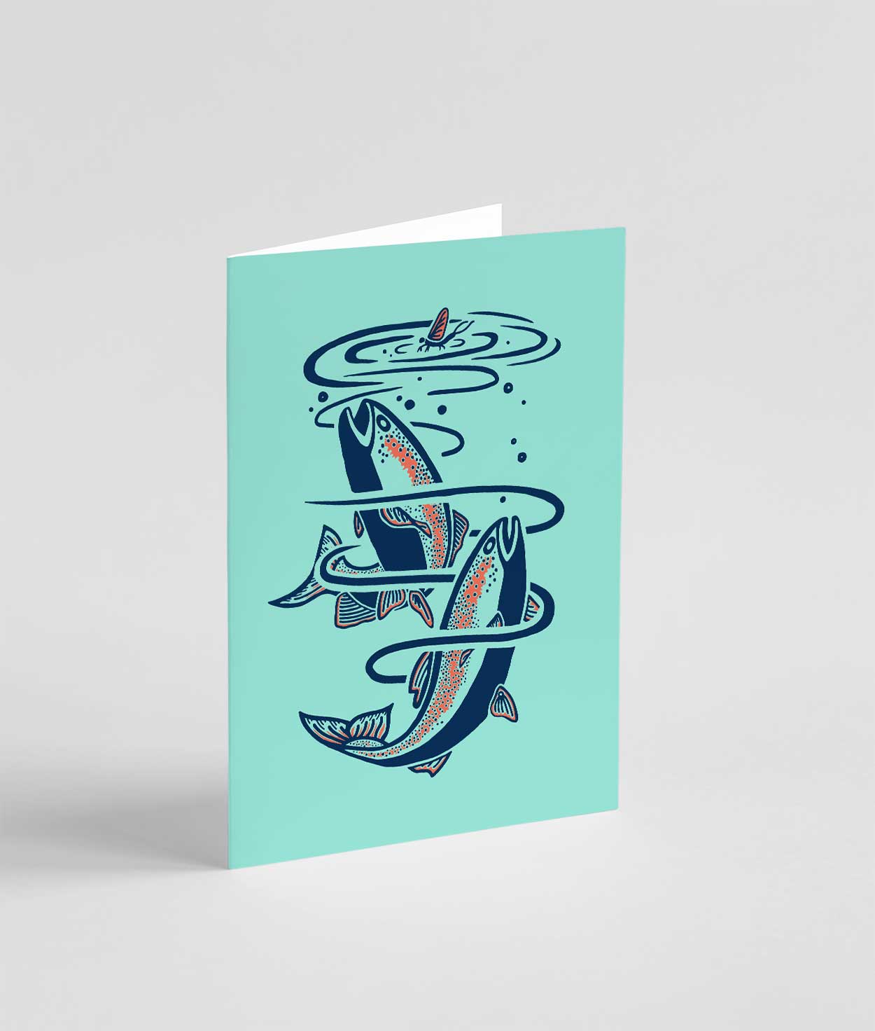 Trout Note Card | Lake Blue - Ketsol