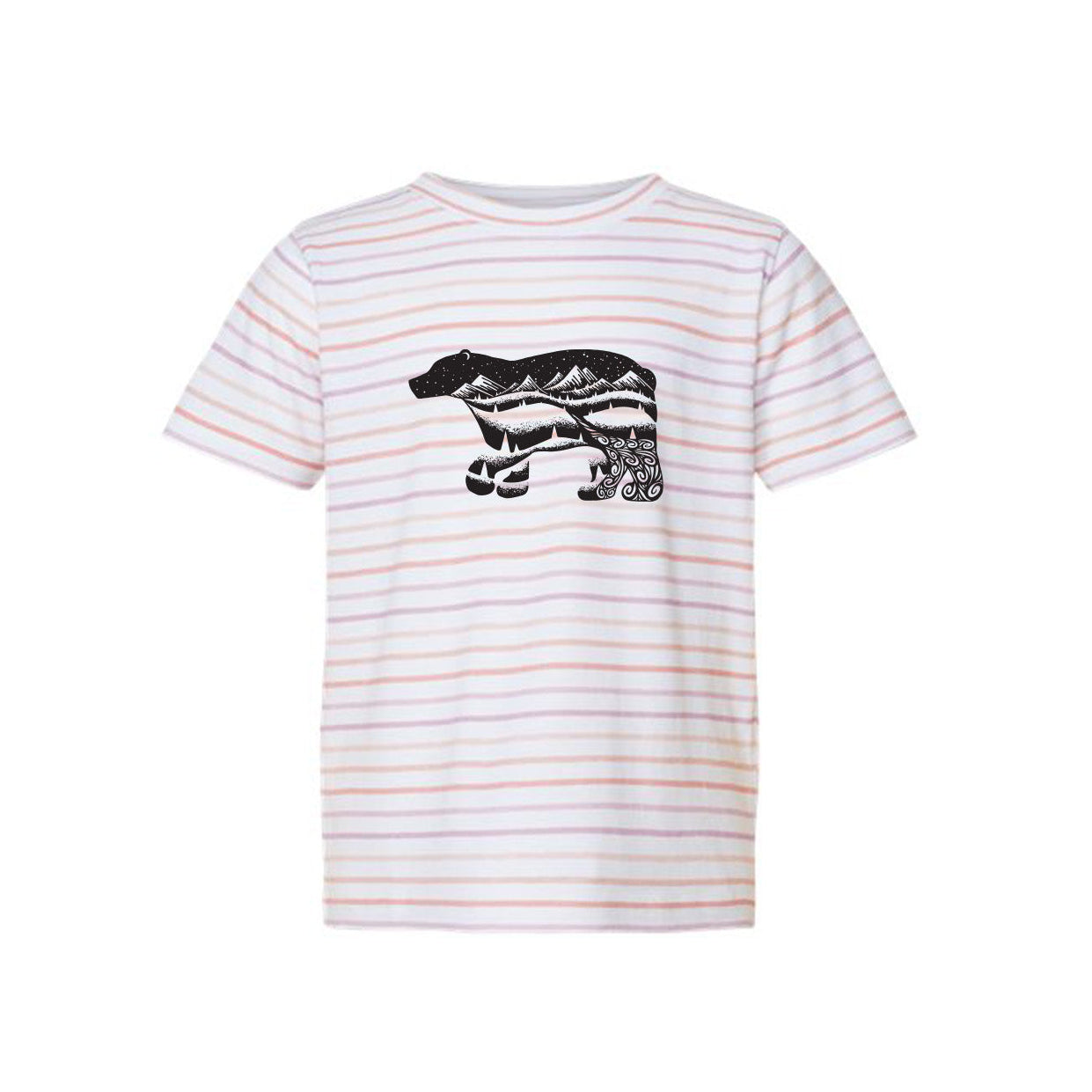 Bear Striped Toddler T-Shirt