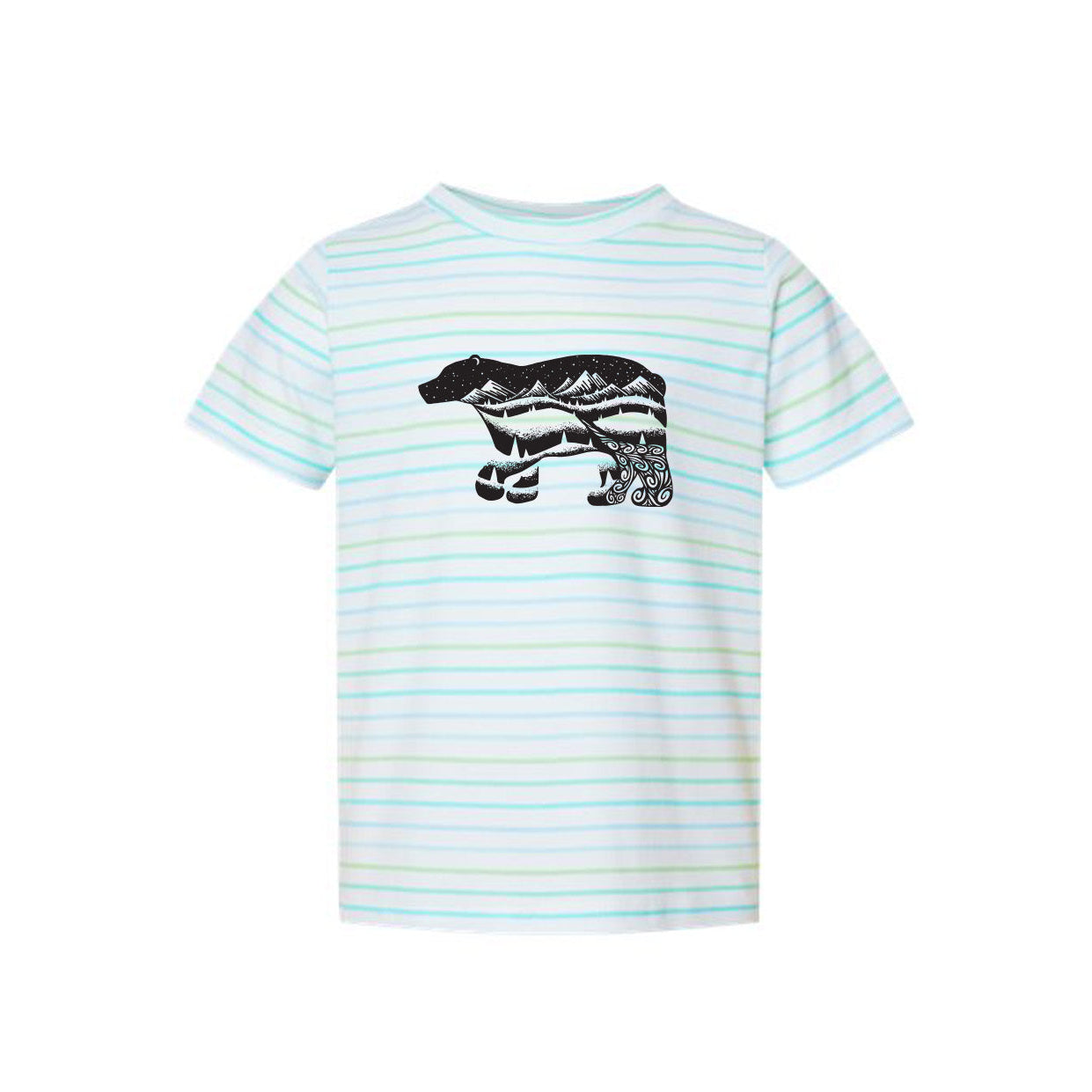 Bear Striped Toddler T-Shirt