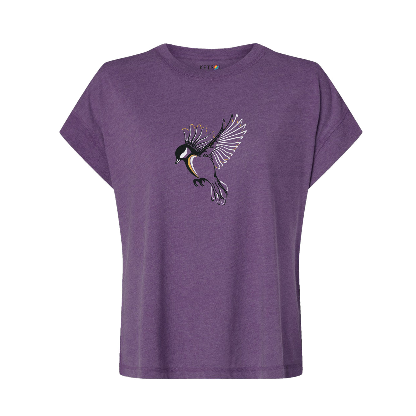 Chickadee Relaxed Tee | Plum