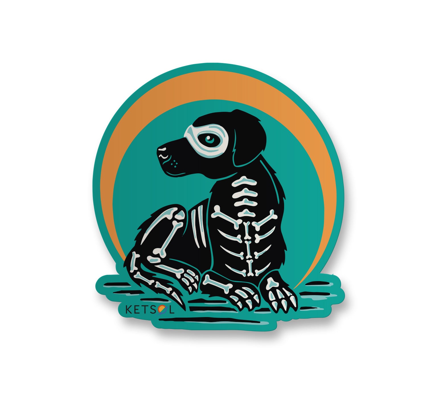 Lab Skeleton Sticker