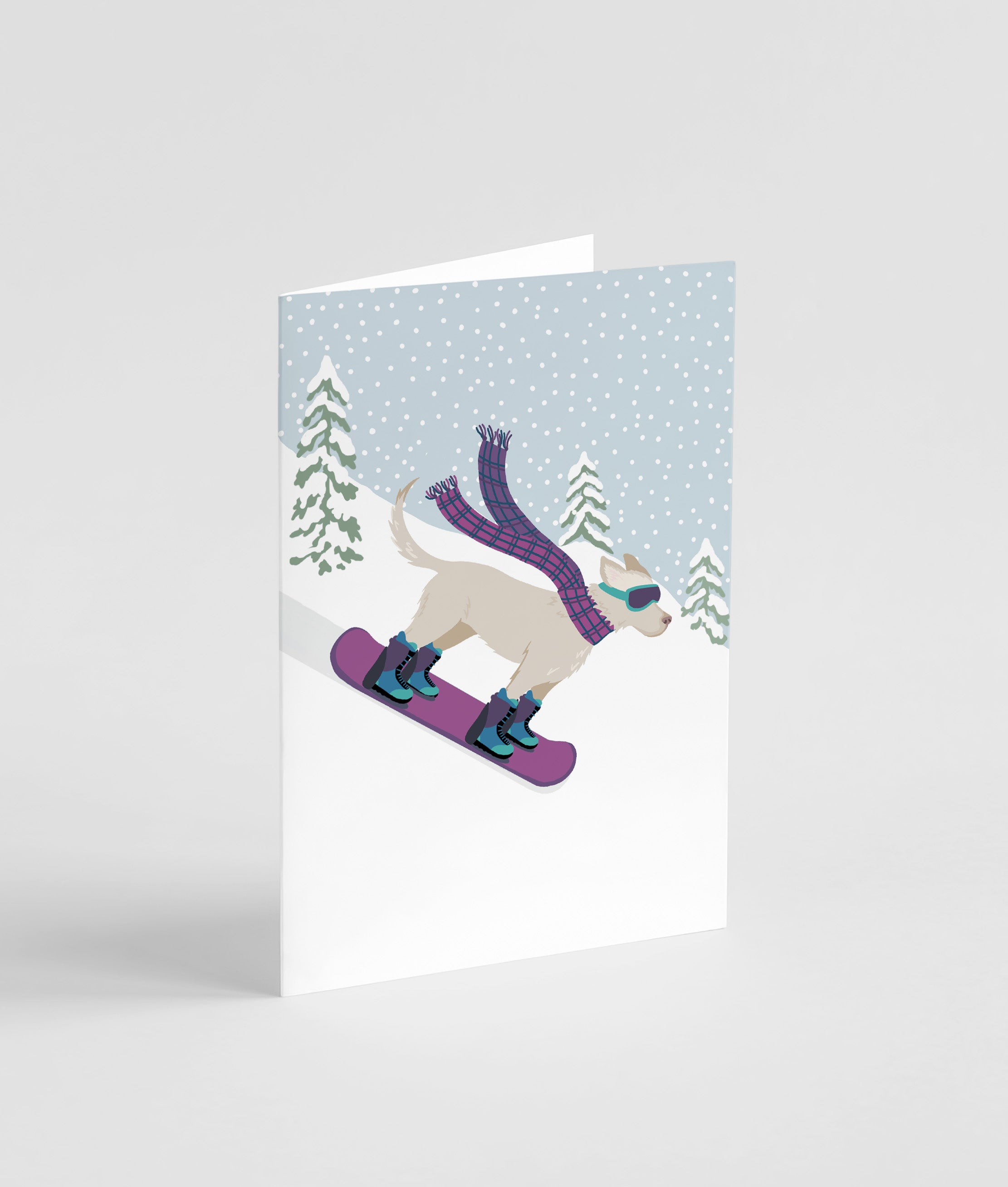 Snowboard Dog - Card