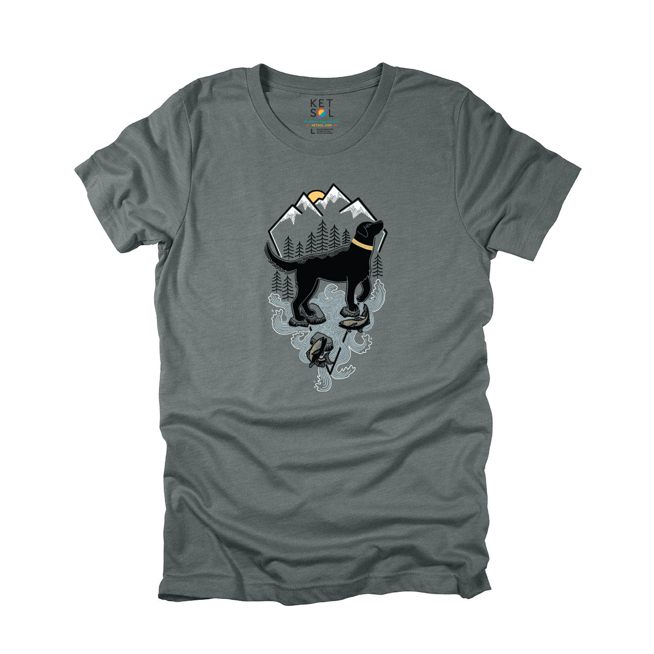Black Lab Unisex Tee | Slate
