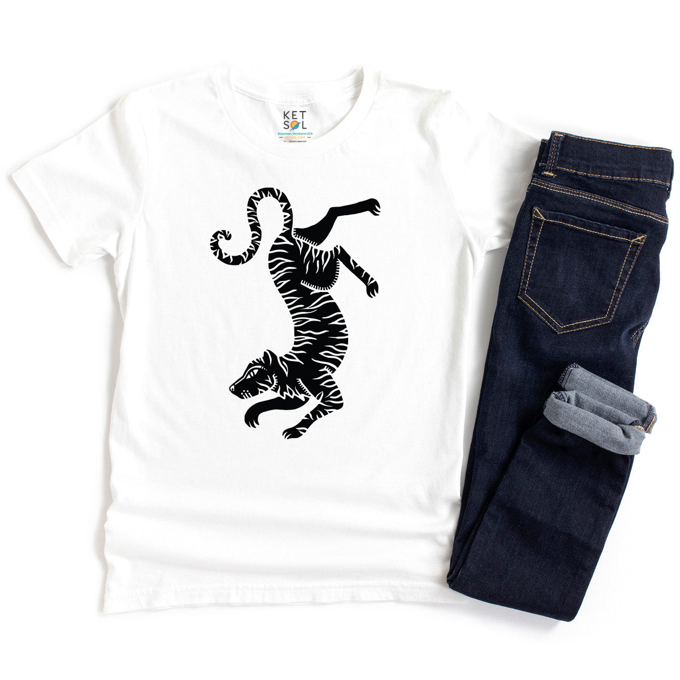 Tiger Unisex Tee | White