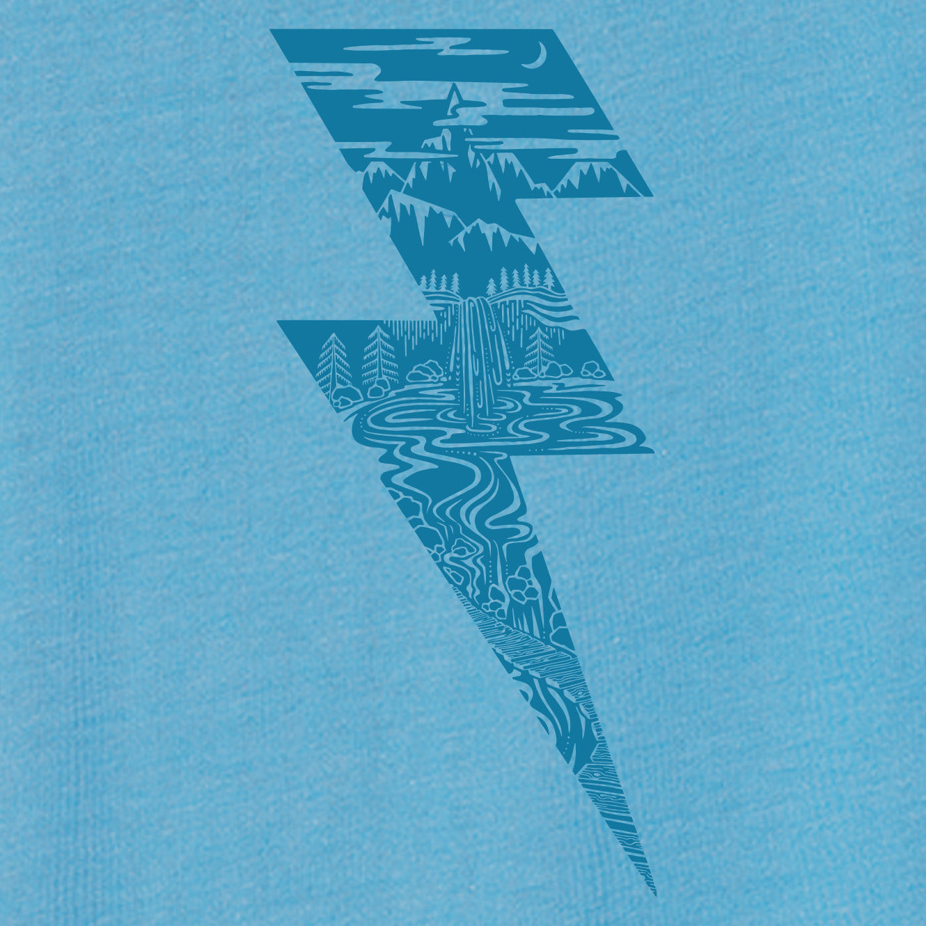 Bolt Relaxed Tee | Bright Blue