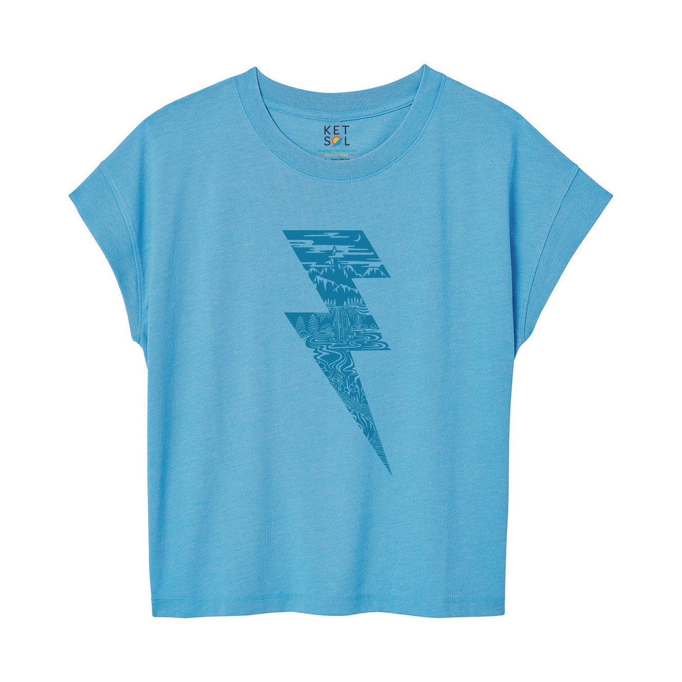 Bolt Relaxed Tee | Bright Blue