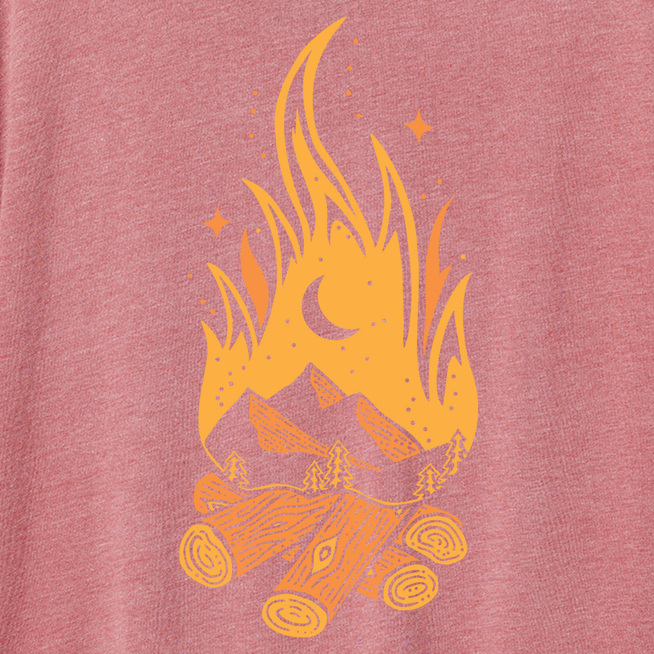 Campfire Relaxed Tee | Sunset
