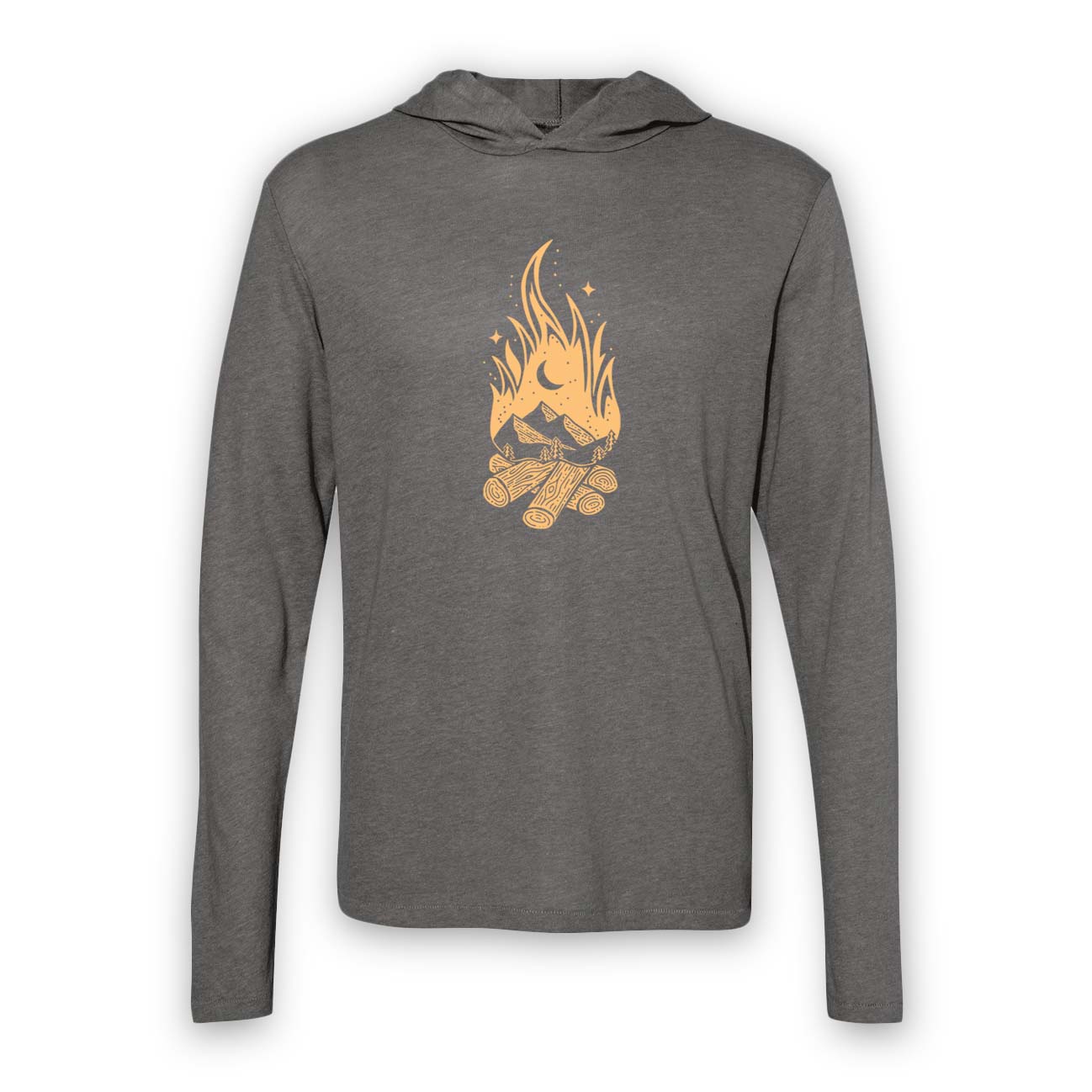 Campfire Long Sleeve Hooded Shirt - Ketsol