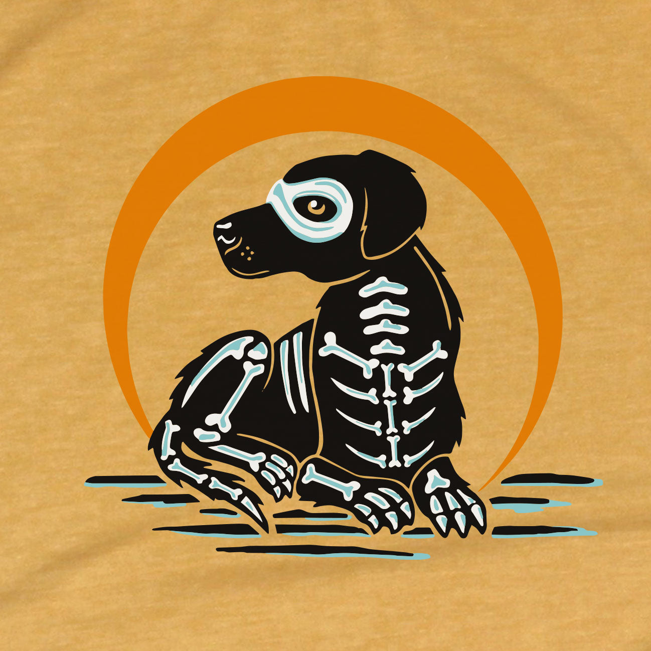 Halloween Black Lab Graphic-Tee