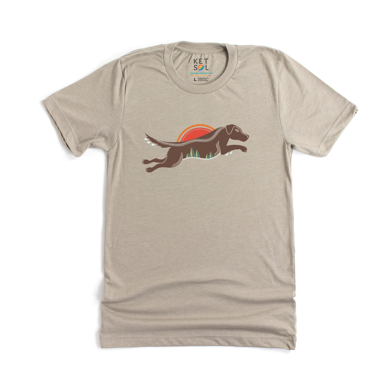 Chocolate Lab Tee | Stone