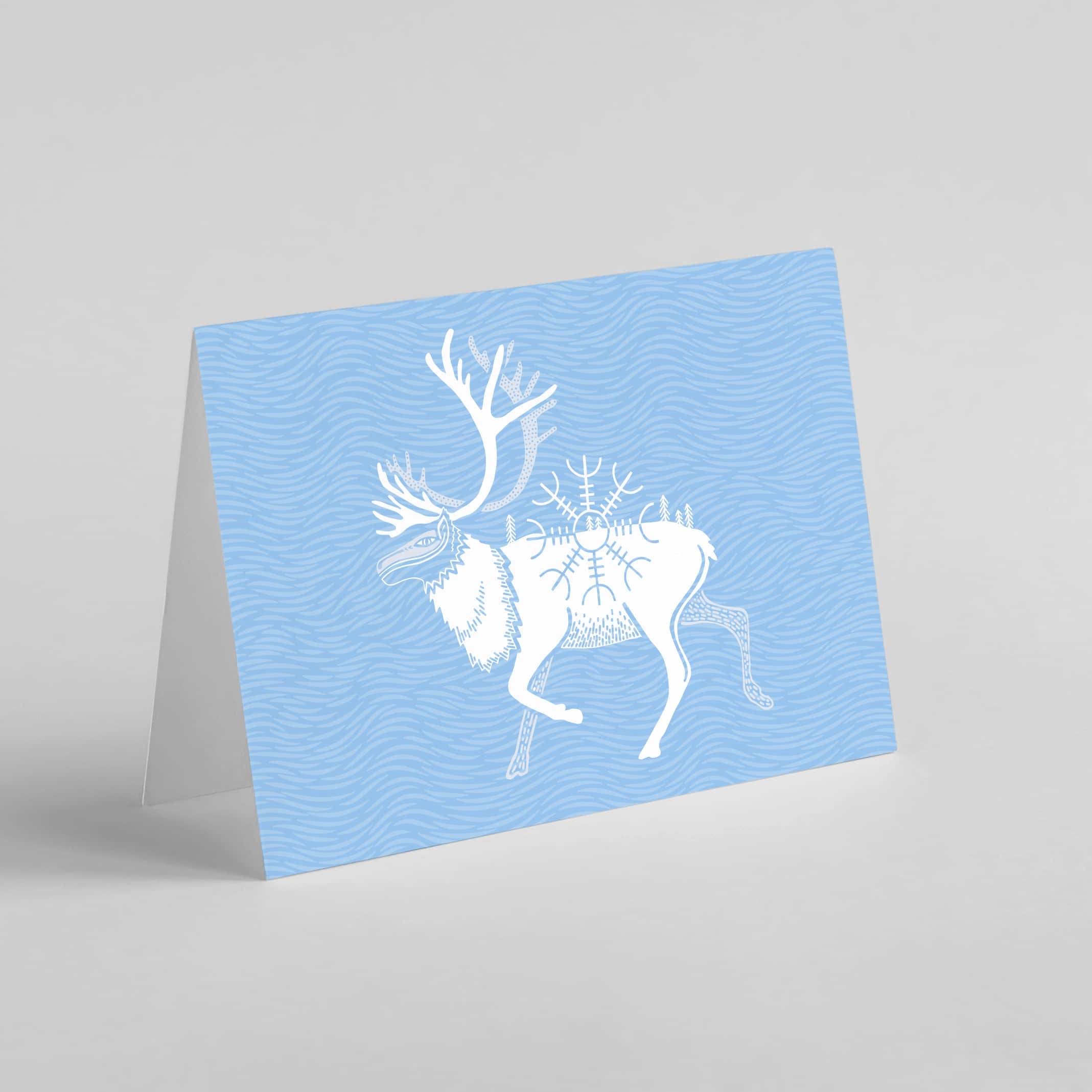 Icelandic Caribou Greeting Card - Ketsol