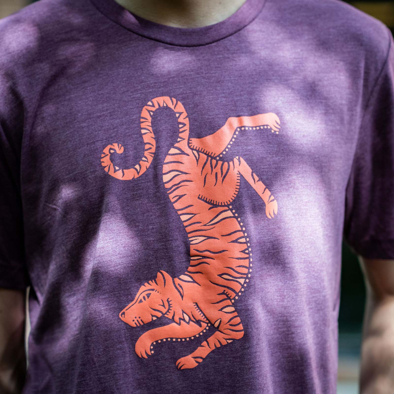 Tiger T-shirt | Purplish Maroon - Ketsol
