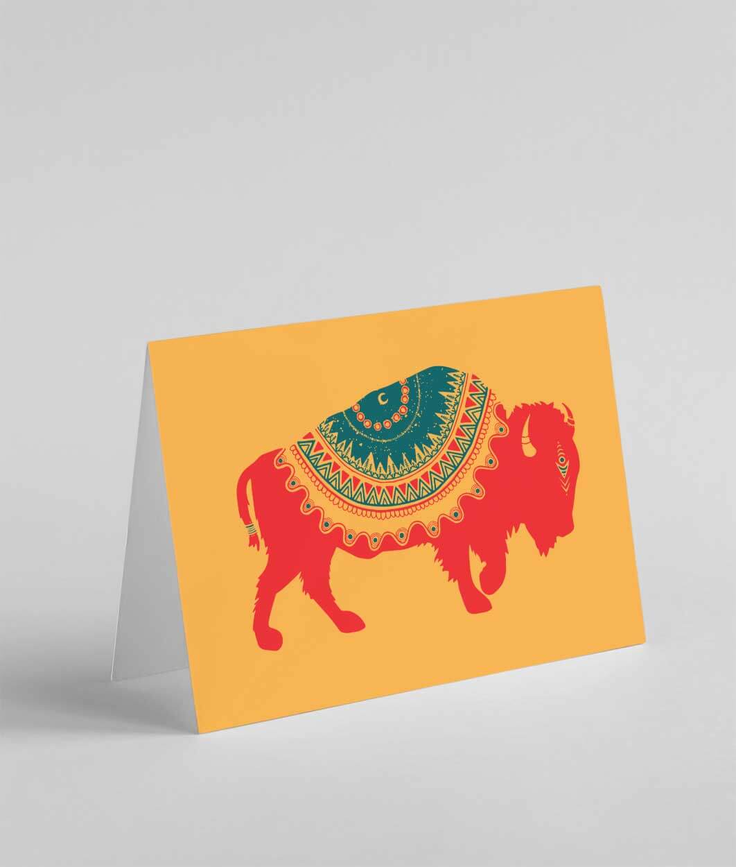 Buffalo Greeting Card - Ketsol