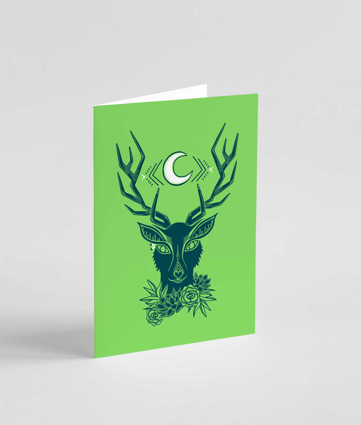 Deer Note Card | Green - Ketsol