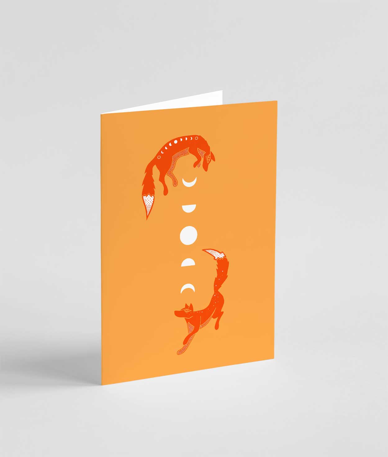 Foxes Note Card | Orange - Ketsol