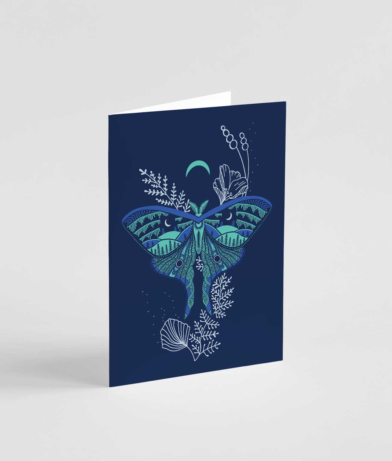 Luna Moth Greeting Card - Ketsol