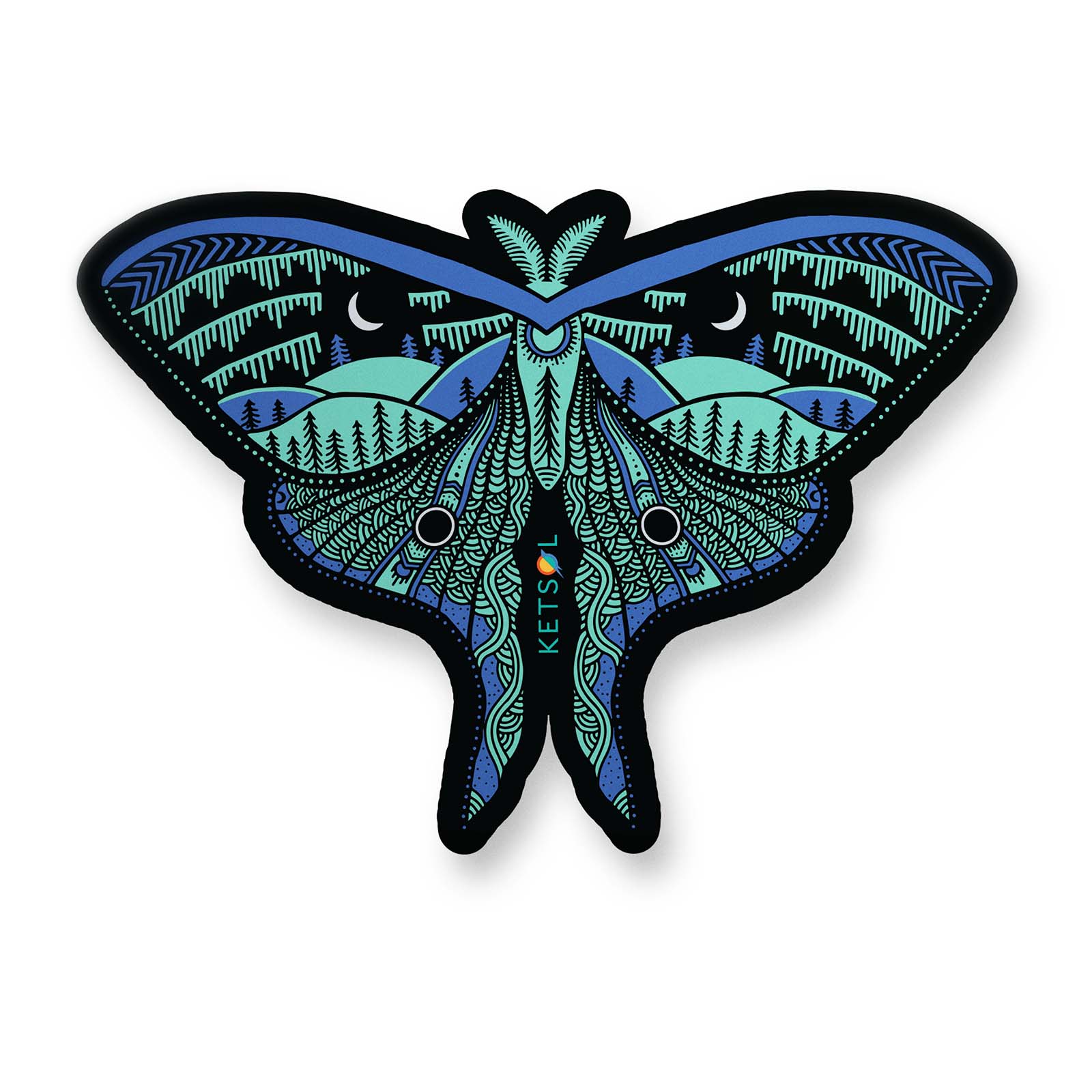 Luna Moth Sticker - Ketsol