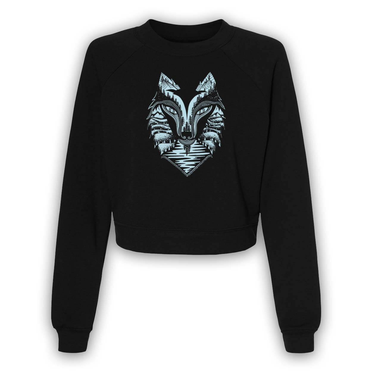 Wolf Mid Length Pullover | Black - Ketsol